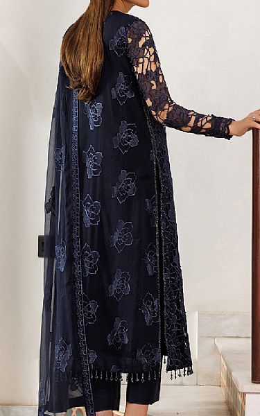 Zarif Navy Chiffon Suit | Pakistani Embroidered Chiffon Dresses USA- Image 2