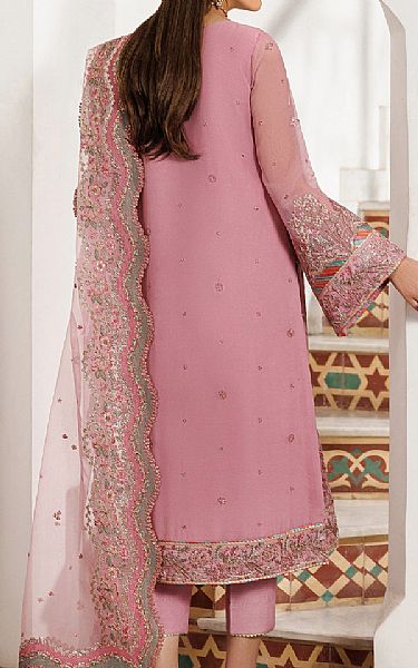 Zarif Pink Chiffon Suit | Pakistani Embroidered Chiffon Dresses USA- Image 2