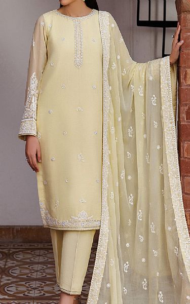 Zarif Cream Chiffon Suit | Pakistani Embroidered Chiffon Dresses USA- Image 3