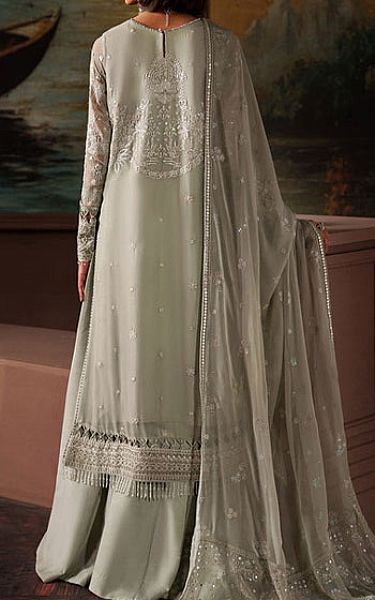 Zarif Pistachio Green Chiffon Suit | Pakistani Embroidered Chiffon Dresses USA- Image 2
