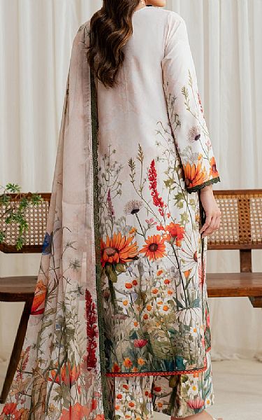 Zarif Off White Silk Suit | Pakistani Embroidered Chiffon Dresses USA- Image 2