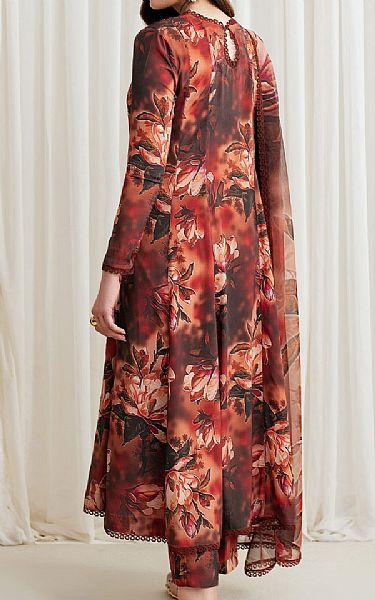 Zarif Multi Silk Suit | Pakistani Embroidered Chiffon Dresses USA- Image 2