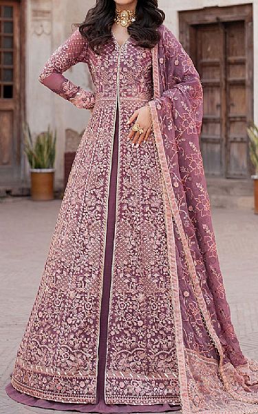 Zarif Tea Pink Chiffon Suit | Pakistani Embroidered Chiffon Dresses USA- Image 1