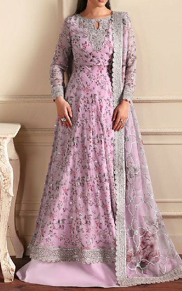 Zarif Lavender Chiffon Suit | Pakistani Embroidered Chiffon Dresses USA- Image 1