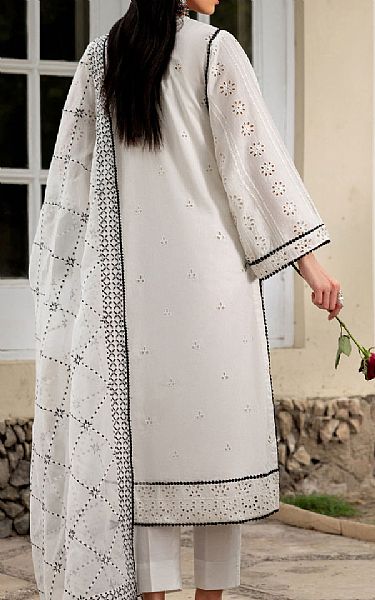Zarif Ash White Lawn Suit | Pakistani Lawn Dress in USA- Image 2