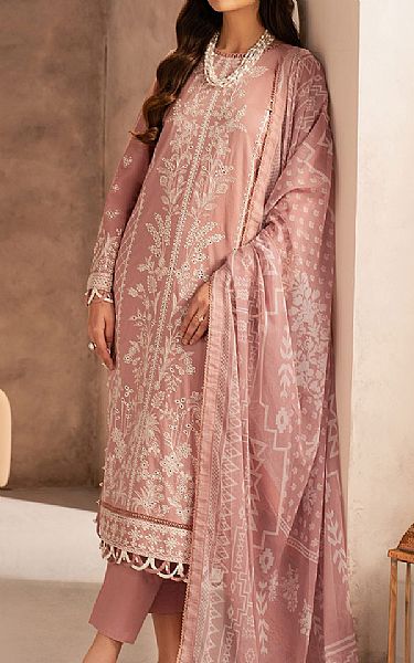 Zarif Oriental Pink Lawn Suit | Pakistani Lawn Dress in USA- Image 1