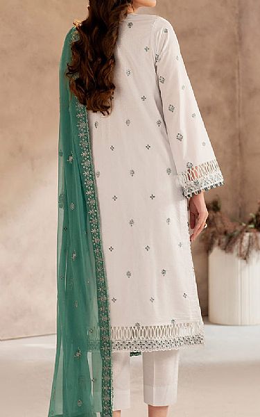 Zarif Off White Lawn Suit | Pakistani Lawn Dress in USA- Image 2