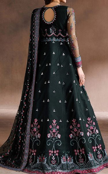 Zarif Gable Green Net Suit | Pakistani Embroidered Chiffon Dresses USA- Image 2