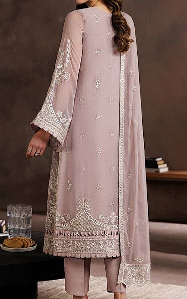 Zarif Oyster Pink Chiffon Suit | Pakistani Embroidered Chiffon Dresses USA- Image 2