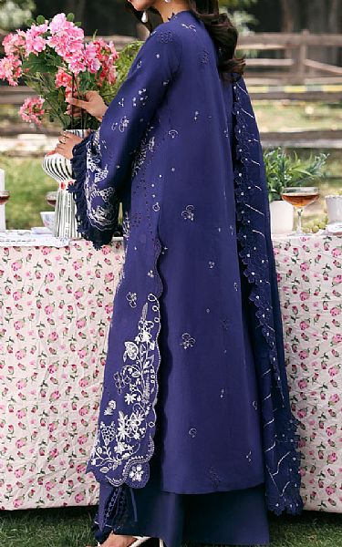 Zarposh Blue Lawn Suit | Pakistani Lawn Dress in USA- Image 2