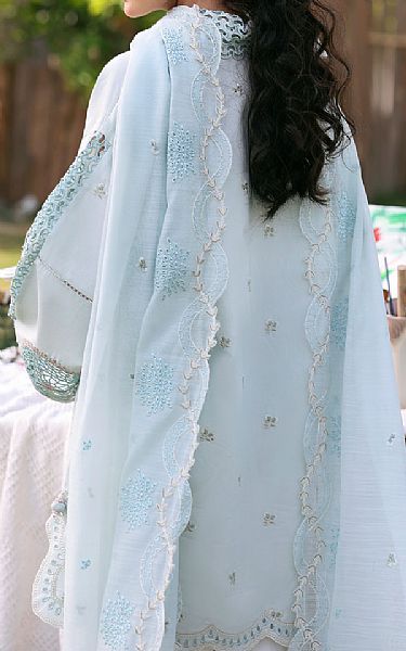 Zarposh Sky Blue Lawn Suit | Pakistani Lawn Dress in USA- Image 2