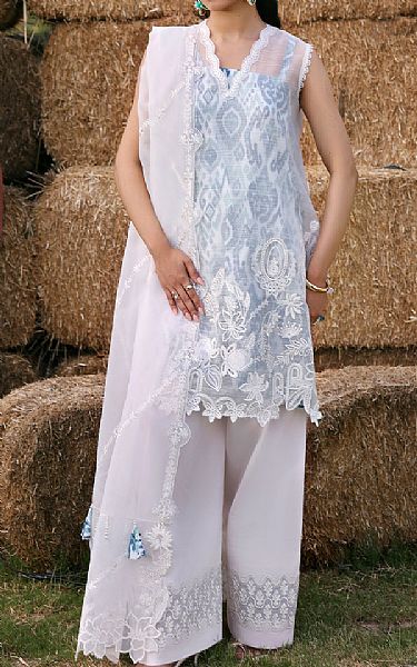 Zarposh Off-white Lawn Suit | Pakistani Lawn Dress in USA- Image 1
