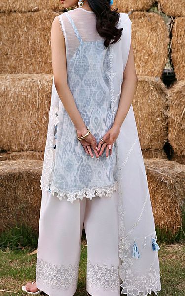 Zarposh Off-white Lawn Suit | Pakistani Lawn Dress in USA- Image 2