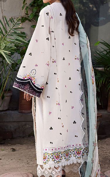 Zarposh Off-white Lawn Suit | Pakistani Lawn Dress in USA- Image 2