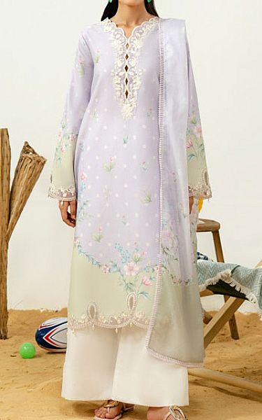 Zarposh Lilac Lawn Suit | Pakistani Lawn Dress in USA- Image 1