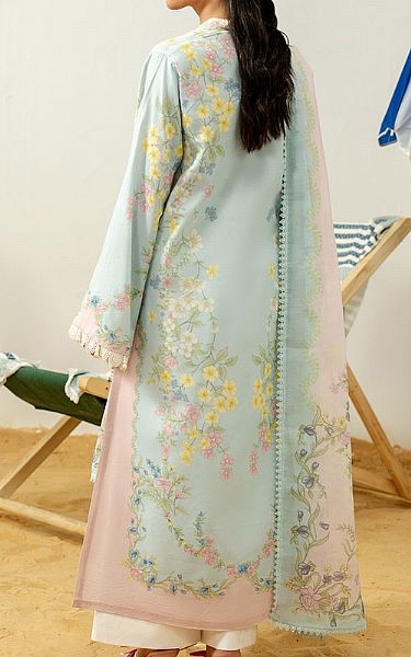 Zarposh Aqua Lawn Suit | Pakistani Lawn Dress in USA- Image 2