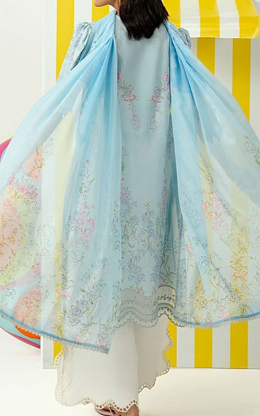 Zarposh Baby Blue Lawn Suit | Pakistani Lawn Dress in USA- Image 2