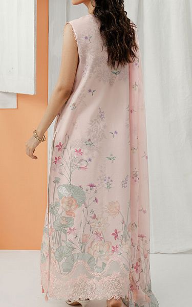 Zarposh Baby Pink Lawn Suit | Pakistani Lawn Dress in USA- Image 2