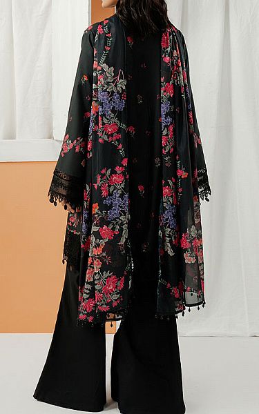 Zarposh Black Lawn Suit | Pakistani Lawn Dress in USA- Image 2