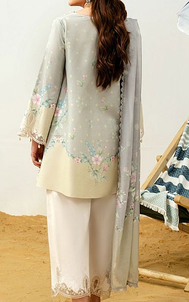 Zarposh Grey Lawn Suit | Pakistani Lawn Dress in USA- Image 2
