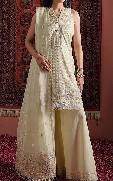 Zarqash Lime Green Chiffon Suit | Pakistani Embroidered Chiffon Dresses USA- Image 1