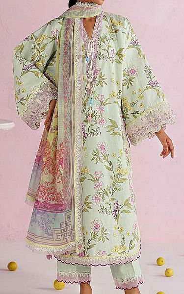 Zarqash Mint Green Lawn Suit | Pakistani Lawn Dress in USA- Image 1