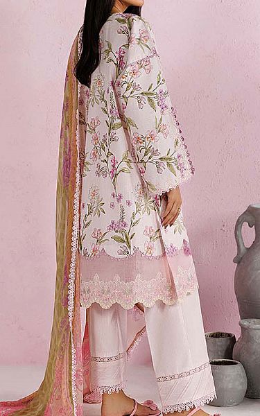 Zarqash Oyster Pink Lawn Suit | Pakistani Lawn Dress in USA- Image 2