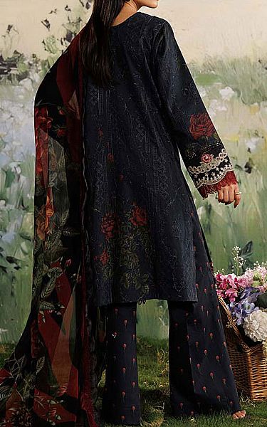 Zarqash Black Lawn Suit | Pakistani Lawn Dress in USA- Image 2