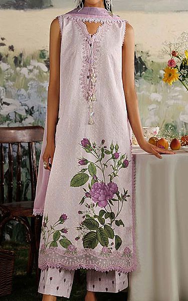 Zarqash Lilac Lawn Suit | Pakistani Lawn Dress in USA- Image 1