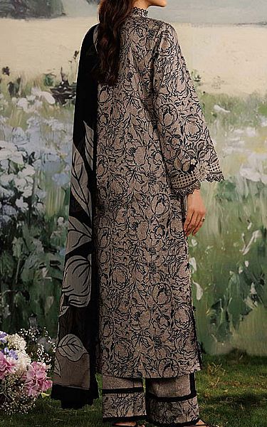 Zarqash Grey/Black Lawn Suit | Pakistani Lawn Dress in USA- Image 2
