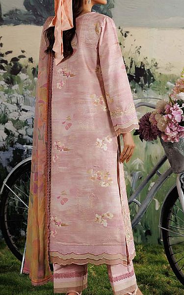 Zarqash Pink Lawn Suit | Pakistani Lawn Dress in USA- Image 2