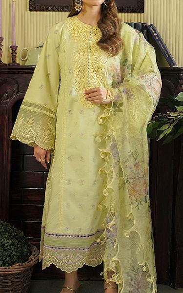 Zarqash Light Green Lawn Suit | Pakistani Lawn Dress in USA- Image 1