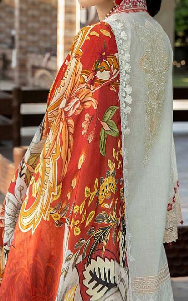 Zebaish Off-white Lawn Suit | Pakistani Dresses in USA- Image 2