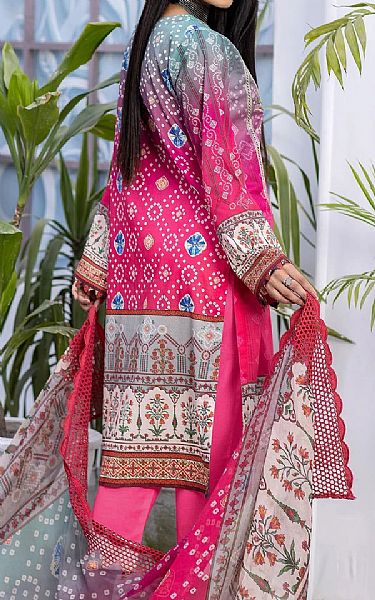 Zebaish Hot Pink Lawn Suit (2 Pcs) | Pakistani Dresses in USA- Image 2