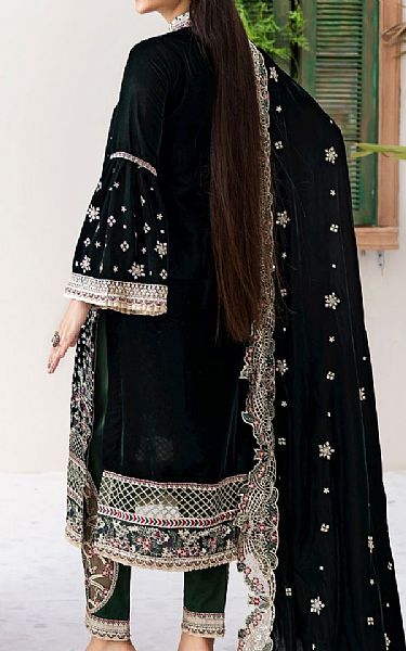 Zebtan Dark Green Velvet Suit | Pakistani Winter Dresses in USA- Image 2