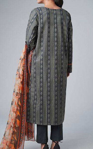 Zeen Charcoal Lawn Suit | Pakistani Lawn Suits- Image 2