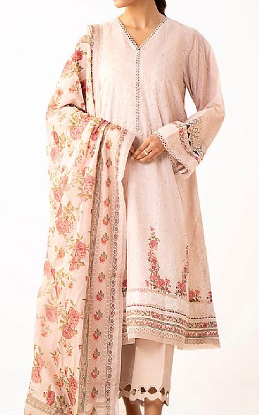 Zeen Pale Pink Lawn Suit | Pakistani Lawn Dress in USA- Image 1