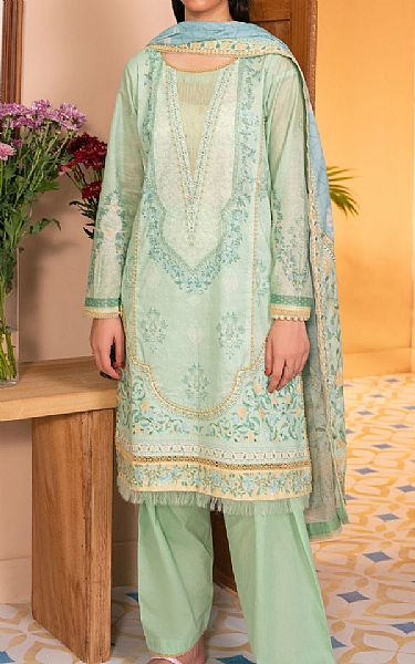 Zeen Mint Green Lawn Suit | Pakistani Lawn Dress in USA- Image 1