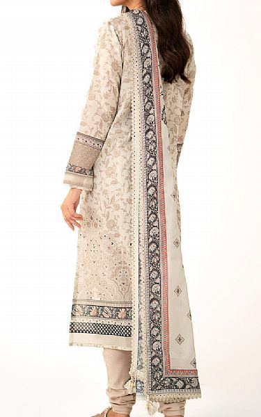 Zeen Beige Lawn Suit | Pakistani Lawn Dress in USA- Image 2