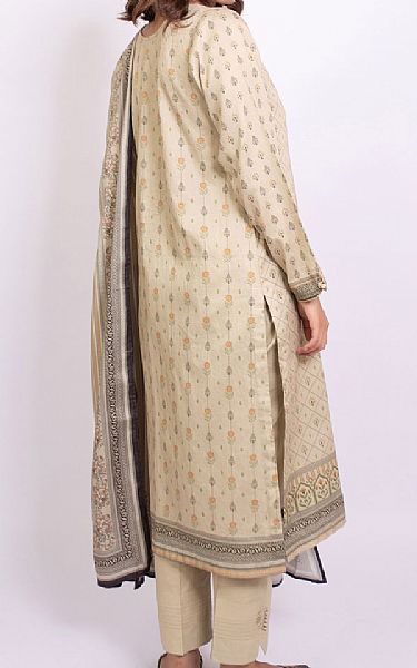 Zeen Ivory Cottel Suit | Pakistani Winter Dresses- Image 2