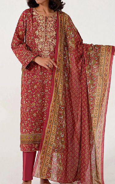 Zeen Maroon Lawn Suit | Pakistani Dresses in USA- Image 1