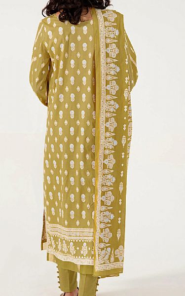 Zeen Grass Yellow Lawn Suit | Pakistani Dresses in USA- Image 2