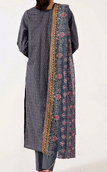 Zeen Slate Grey Lawn Suit | Pakistani Dresses in USA- Image 2