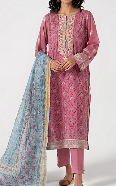 Zeen Tea Pink Lawn Suit | Pakistani Dresses in USA- Image 1