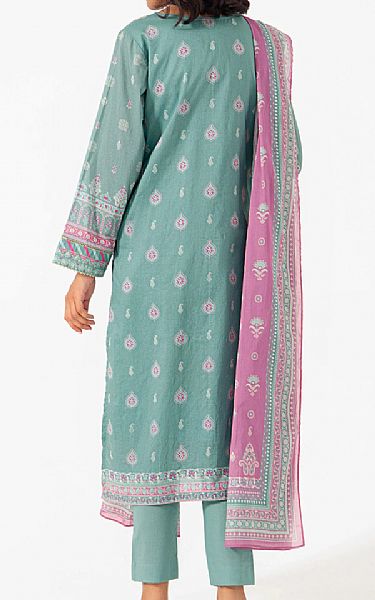 Zeen Turquoise Lawn Suit | Pakistani Dresses in USA- Image 2