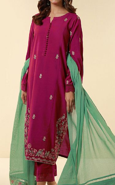 Zeen Mulberry Silk Suit | Pakistani Lawn Suits- Image 1