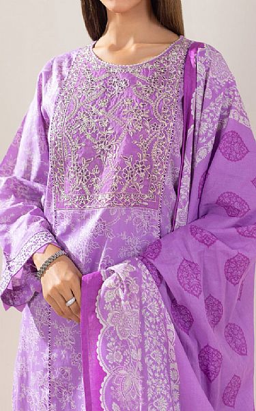 Zeen Lilac Lawn Suit | Pakistani Lawn Suits- Image 2