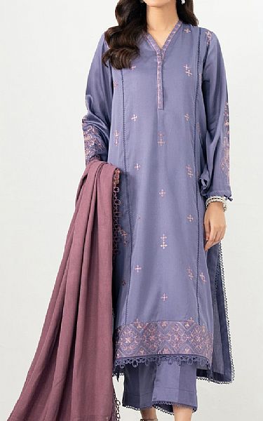 Zeen Lavender Satin Suit | Pakistani Lawn Dress in USA- Image 1