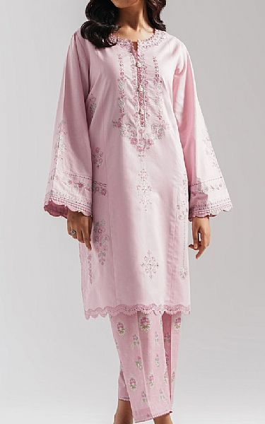 Zeen Cavern Pink Cambric Suit (2 pcs) | Pakistani Lawn Dress in USA- Image 1