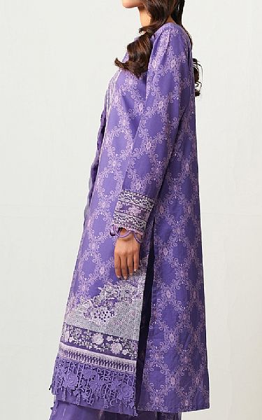 Zeen Purple Lawn Suit (2 pcs) | Pakistani Lawn Dress in USA- Image 2